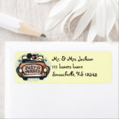 Étiquettes d'adresse de retour mariées (En situation)