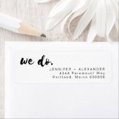 Étiquettes d'adresse de retour minimales SAMMI (En situation)