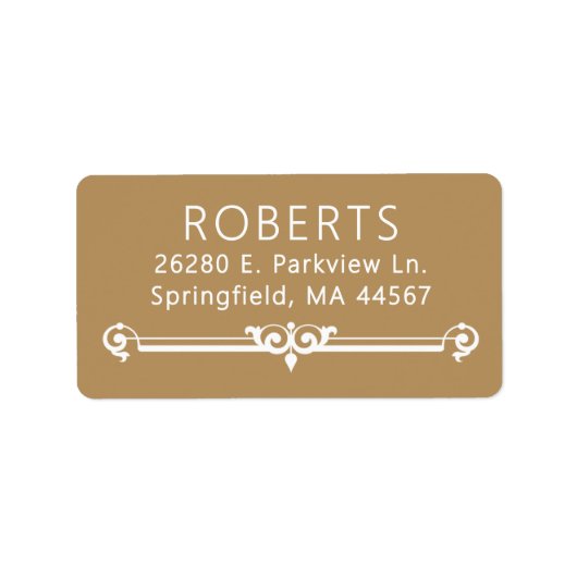 Étiquettes d'adresse de retour minimes modernes (Devant)