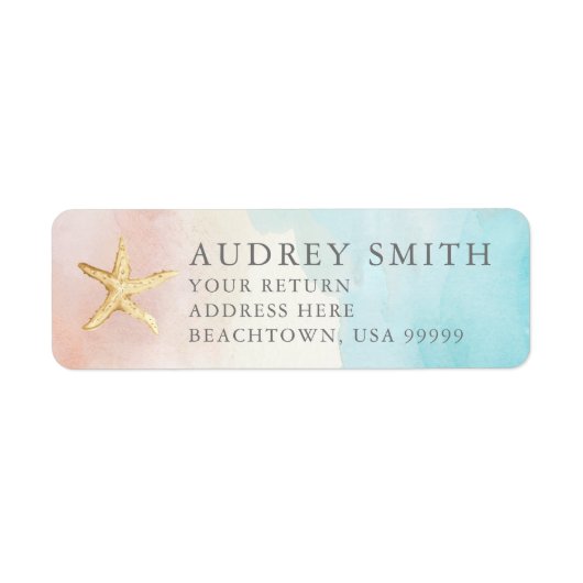 Étiquettes d'adresse de retour modernes sur le thè (Devant)