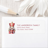 Étiquettes d'adresse de retour Nutcracker (En situation)