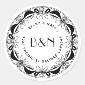 Étiquettes d'adresse de retour Orchid & Bows - Per (Devant)