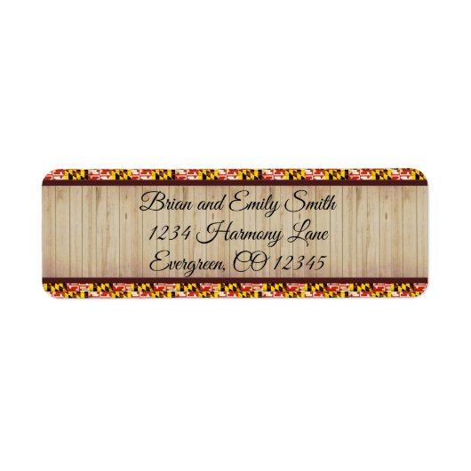 Étiquettes d'adresse de retour personnalisables Ma (Devant)