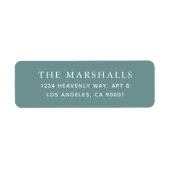 Étiquettes d'adresse de retour personnalisées (Devant)