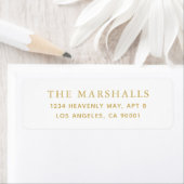 Étiquettes d'adresse de retour personnalisées (En situation)