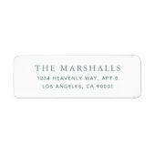 Étiquettes d'adresse de retour personnalisées (Devant)