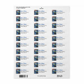 Étiquettes d'adresse de retour personnalisées à th (Feuille entière)