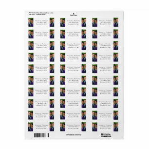 Étiquettes d'adresse de retour personnalisées Coup