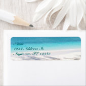 Étiquettes d'adresse de retour personnalisées de p (En situation)