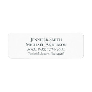 Étiquettes d'adresse de retour personnalisées Modè