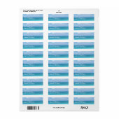 Étiquettes d'adresse de retour personnalisées Ocea (Feuille entière)