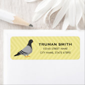 Étiquettes d'adresse de retour Pigeon (En situation)