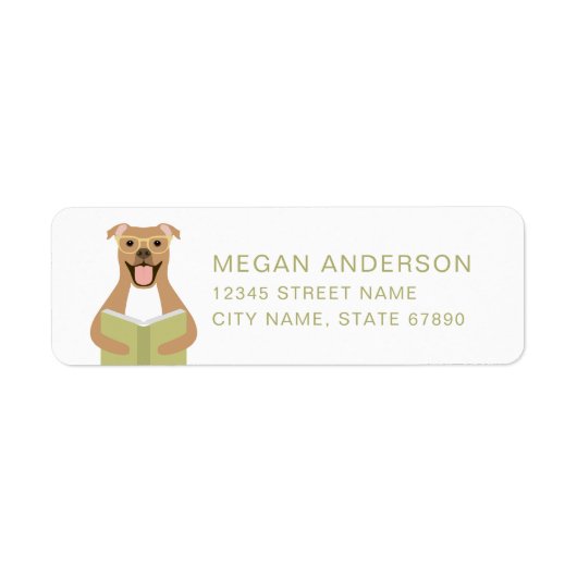 Étiquettes d'adresse de retour Pit Bull (Devant)