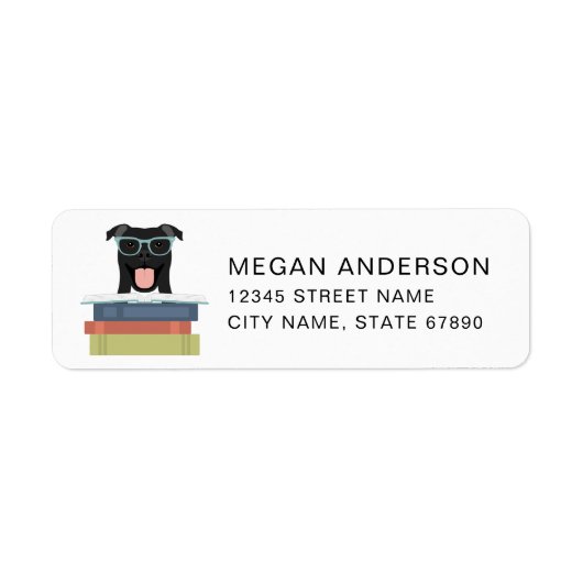 Étiquettes d'adresse de retour Pit Bull (Devant)