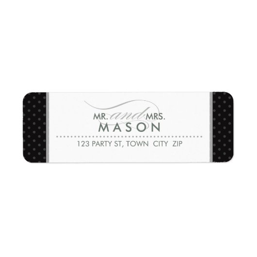 ÉTIQUETTES D'ADRESSE DE RETOUR :: point mod 7 (Devant)