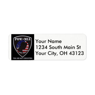 Étiquettes d'adresse de retour POW/MIA