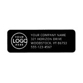 Étiquettes d'adresse de retour pré-imprimées - Log (Devant)