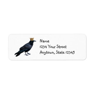 Étiquettes d'adresse de retour Raven King