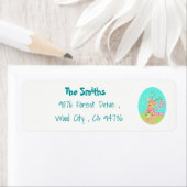 Étiquettes d'adresse de retour Reindeer Holidays (En situation)