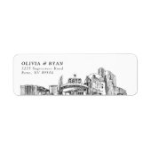 Étiquettes d'adresse de retour Reno Nevada Skyline (Devant)