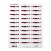 Étiquettes d'adresse de retour rétroactives (Feuille entière)