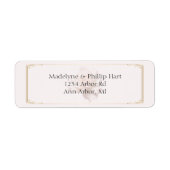 Étiquettes d'adresse de retour rose pâle (Devant)
