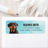 Étiquettes d'adresse de retour Rottweiler (En situation)