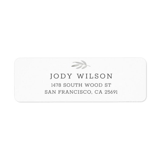 Étiquettes d'adresse de retour rustiques simples (Devant)