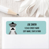 Étiquettes d'adresse de retour Schnauzer (En situation)