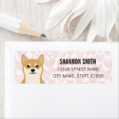 Étiquettes d'adresse de retour Shiba Inu (En situation)