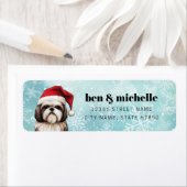 Étiquettes d'adresse de retour Shih Tzu (En situation)