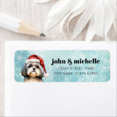 Étiquettes d'adresse de retour Shih Tzu (En situation)