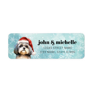 Étiquettes d'adresse de retour Shih Tzu