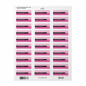 ÉTIQUETTES D'ADRESSE DE RETOUR :: simple classe mi (Feuille entière)