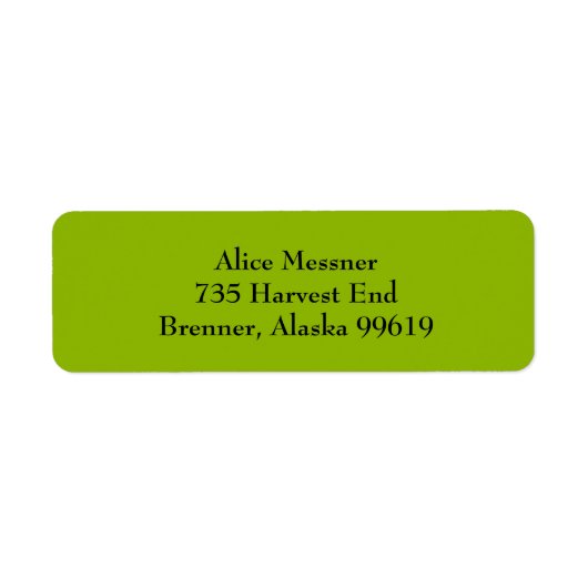 Étiquettes d'adresse de retour simple et simple Ap (Devant)