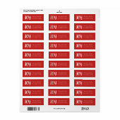 Étiquettes d'adresse de retour simple Joy Holiday (Feuille entière)