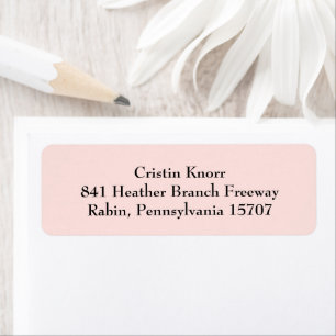 Étiquettes d'adresse de retour simples et blanches