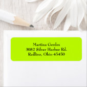 Étiquettes d'adresse de retour simples et simples (En situation)