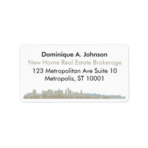Étiquettes d'adresse de retour sur mesure de l'imm