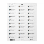 Étiquettes d'adresse de retour teckel (Feuille entière)