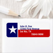 Étiquettes d'adresse de retour Texas Lone Star Éta (En situation)