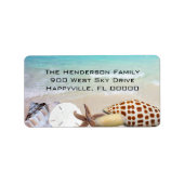 Étiquettes d'adresse de retour Tropical Ocean and  (Devant)