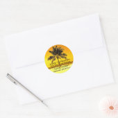 Étiquettes d'adresse de retour Tropical Palm Tree (Enveloppe)