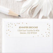 Étiquettes d'adresse de retour Twinkle Little Star (En situation)