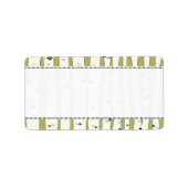 Étiquettes d'adresse de retour vert Avocado (Devant)