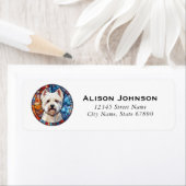 Étiquettes d'adresse de retour West Highland Terri (En situation)