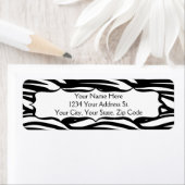 Étiquettes d'adresse de retour Zebra Modern (En situation)