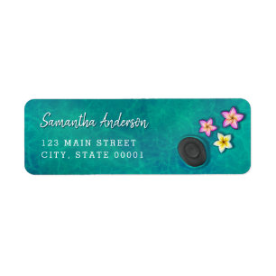 Étiquettes d'adresse de Spa Fleurs Flottantes