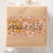 Étiquettes d'adresse d'expédition en terrazzo pers (En situation)