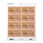 Étiquettes d'adresse d'expédition en terrazzo pers (Feuille entière)